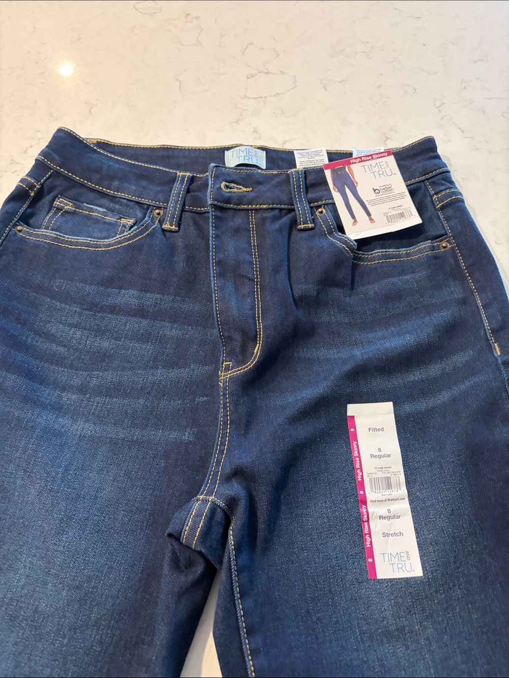 Time and Tru Indigo Blue Slim Stretch Jeans